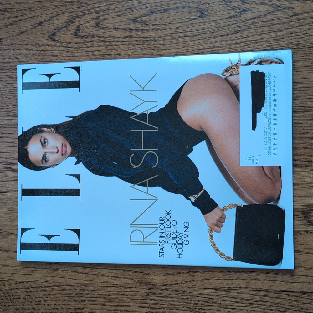 Elle Magazine Irina Shayk Stars In Our First-Look Guide To Holiday Giving Nov